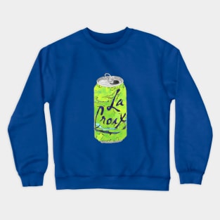 Lime La Croix Pattern Crewneck Sweatshirt